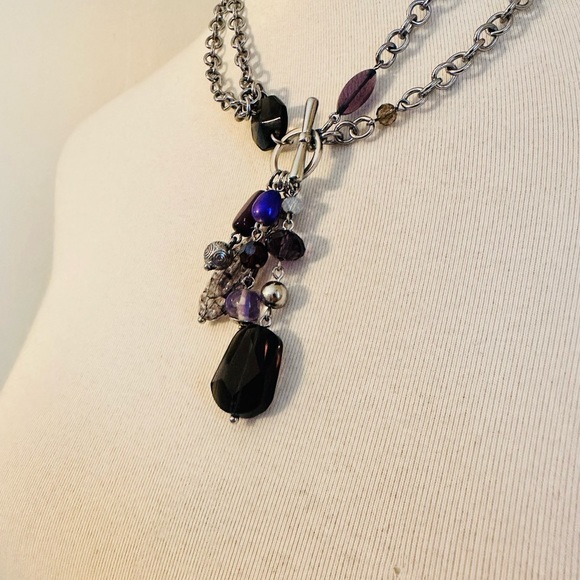 ‘Lia Sophia’ Adjustable Toggle Necklace and Bracelet Set - Picture 3 of 5